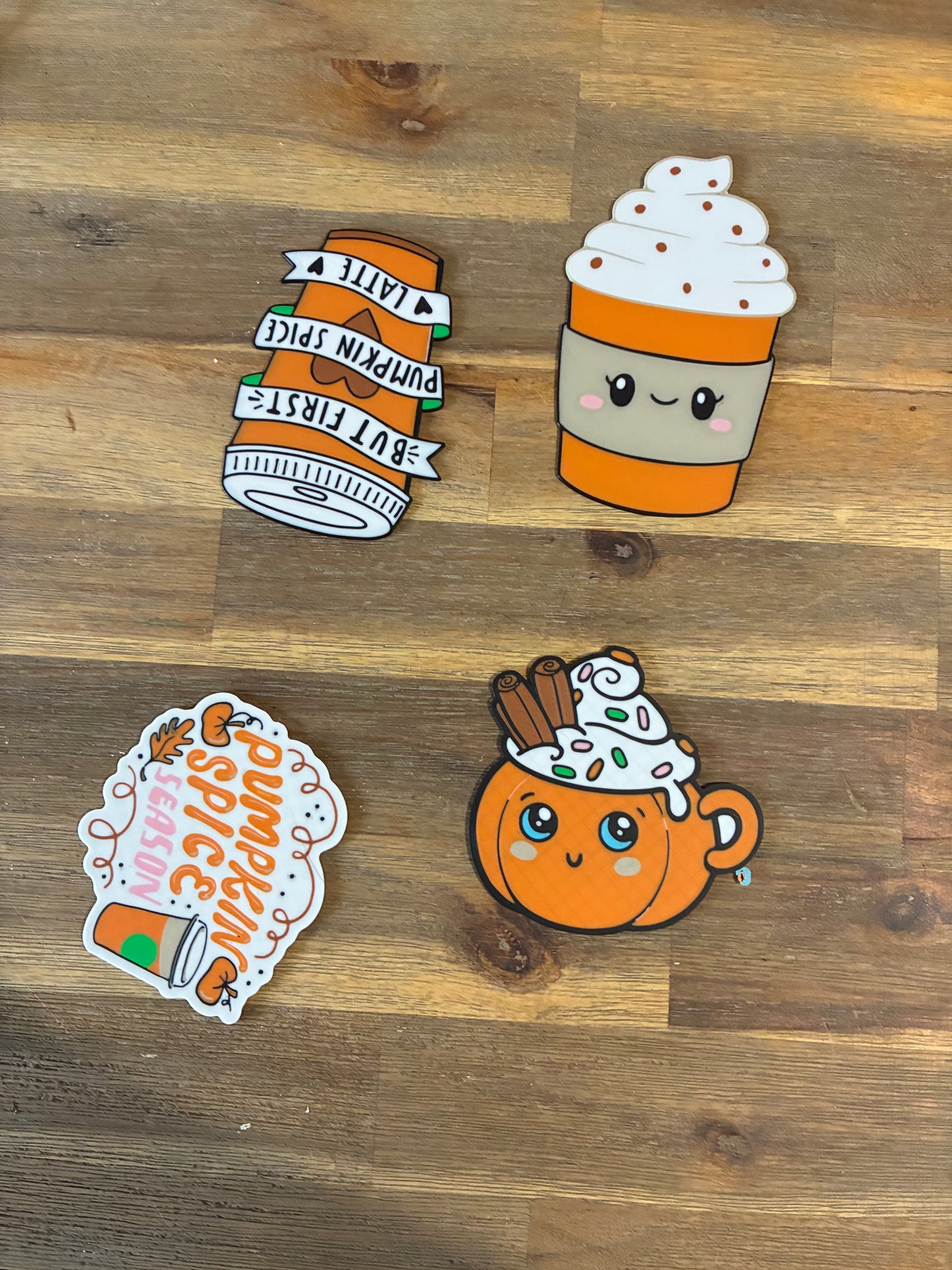 Lot de magnets Pumpkin Spice, décoration frigo automne, aimants kawaii café