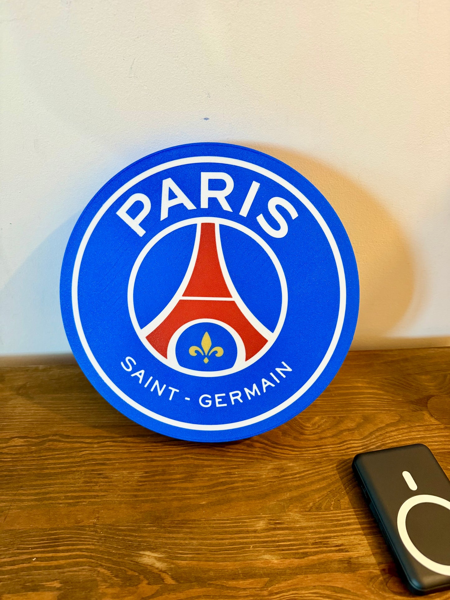 Enseigne Lumineuse PSG Paris Saint Germain Football Équipe Décoration Murale LED Support Cadeau Fan Foot