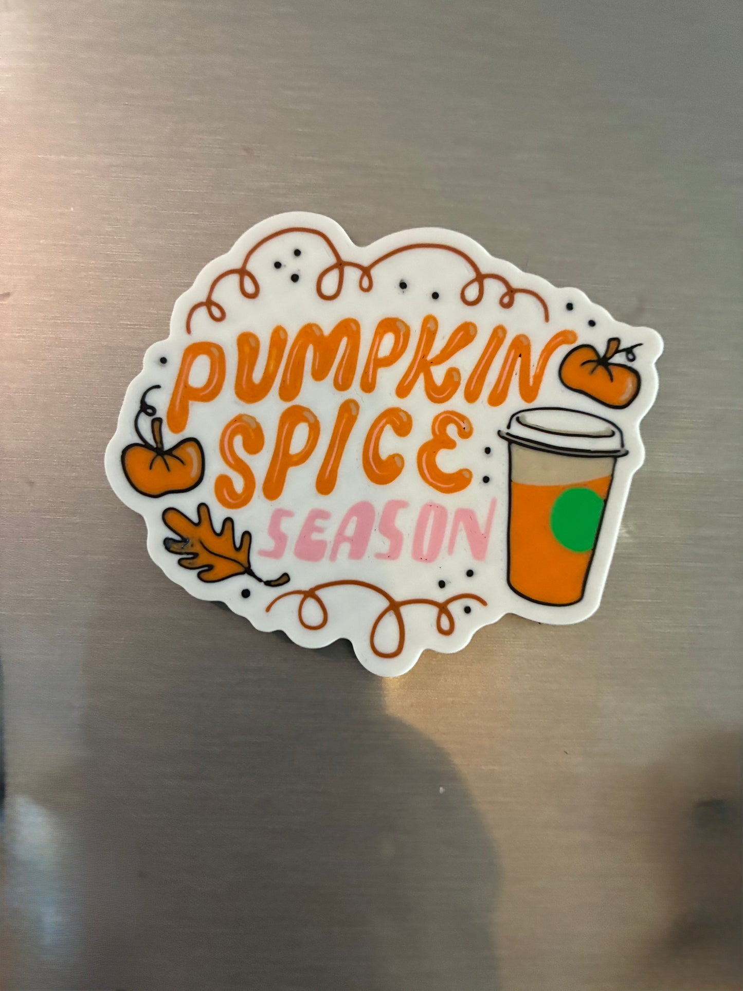 Lot de magnets Pumpkin Spice, décoration frigo automne, aimants kawaii café