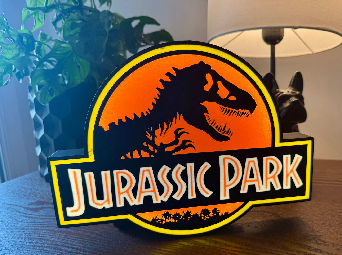 Logo Lumineux Jurassic Park – Enseigne Murale LED USB
