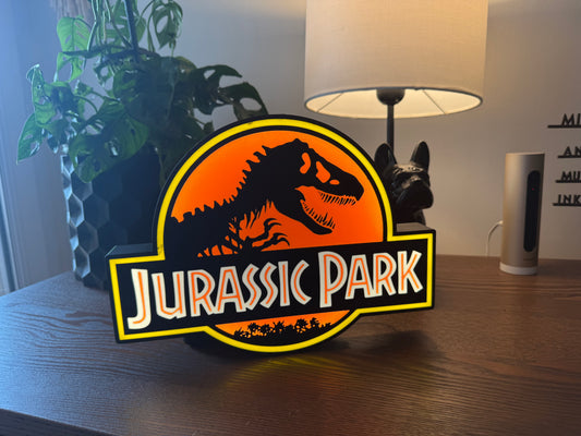 Logo Lumineux Jurassic Park – Enseigne Murale LED USB