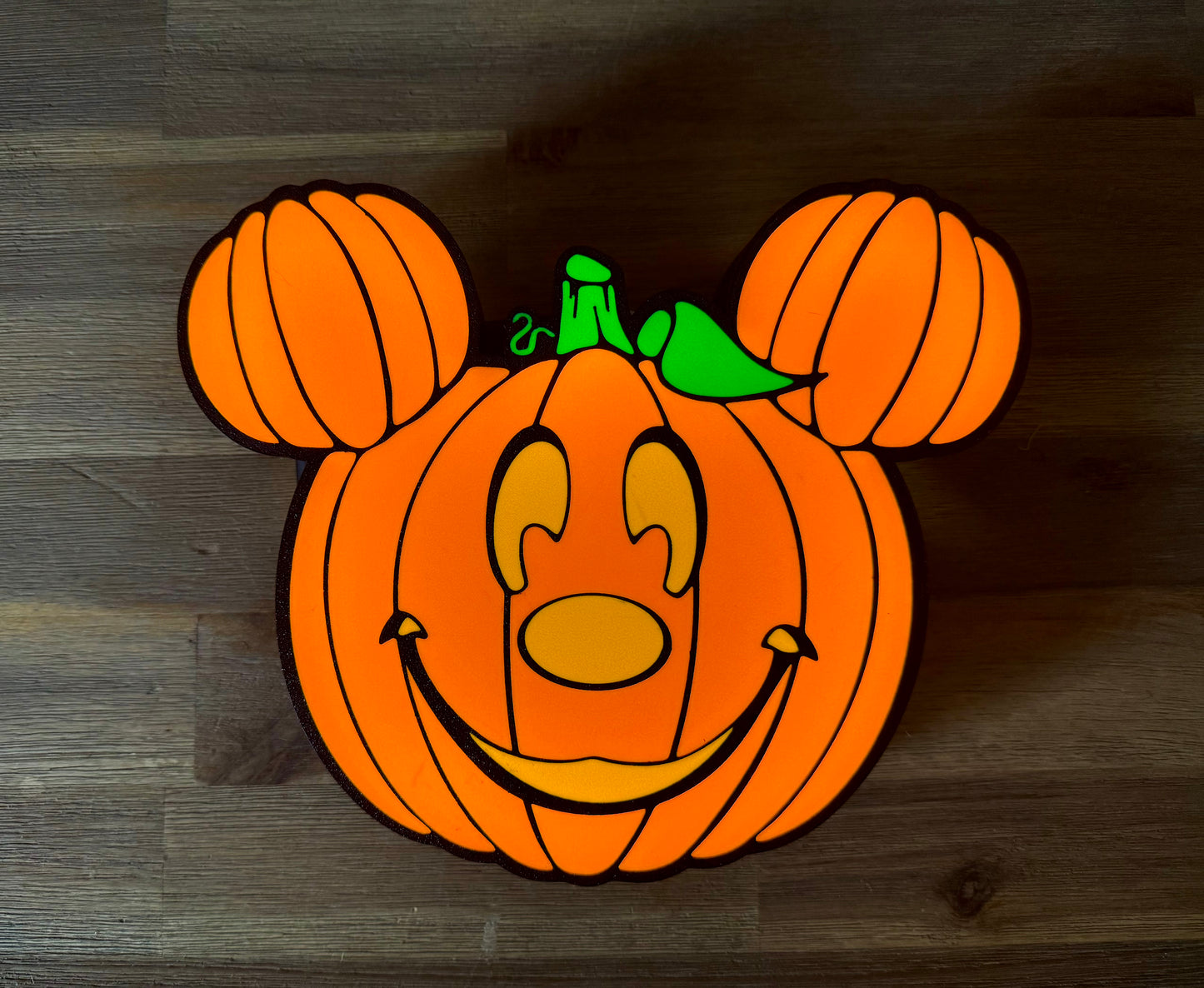 Logo lumineux Citrouille Mickey – Décoration Halloween Disney – Lampe USB
