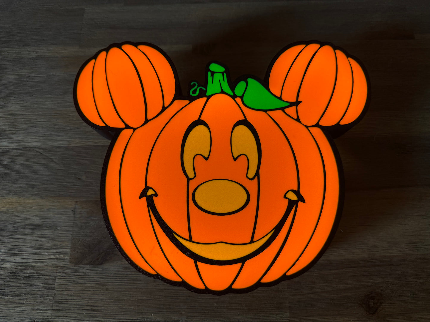 Logo lumineux Citrouille Mickey – Décoration Halloween Disney – Lampe USB