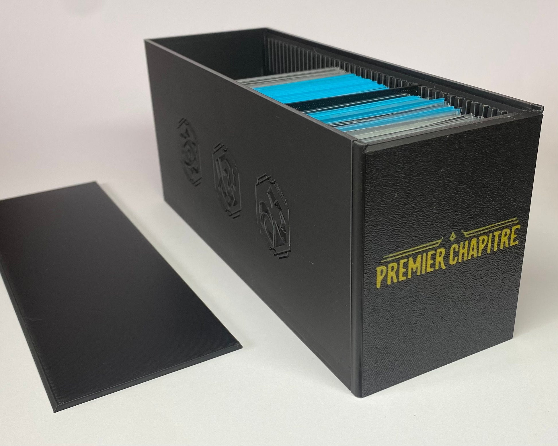 Lot de 5 Deck Box Lorcana, premier chapitre, lâassension des floodborn, les terres dâencres, le retour dâUrsula, ciel Ă©tincelant