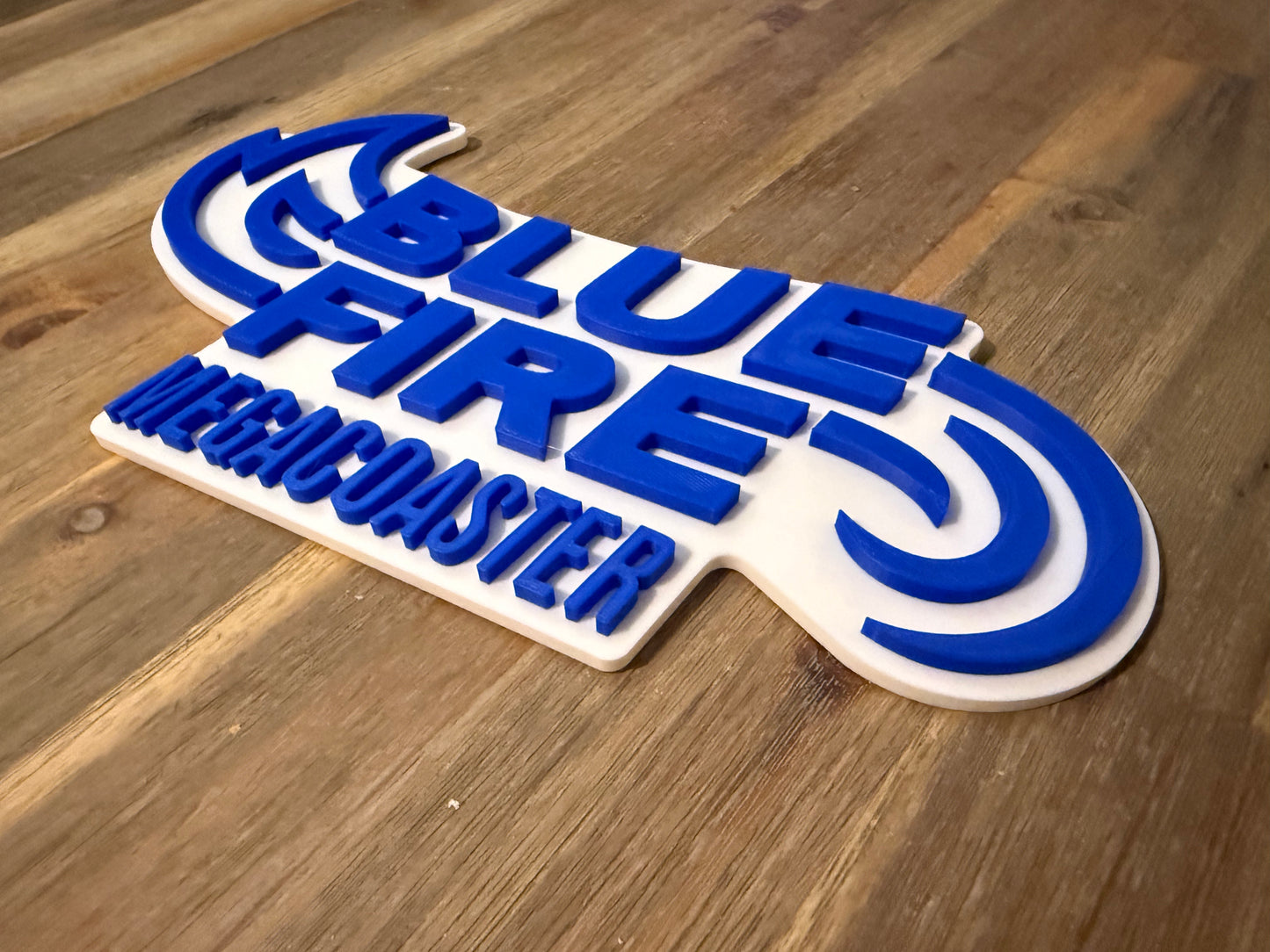 Plaque décorative 3D – Blue Fire Megacoaster