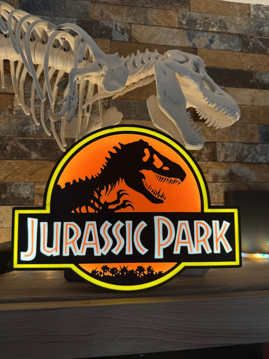 Logo Lumineux Jurassic Park – Enseigne Murale LED USB
