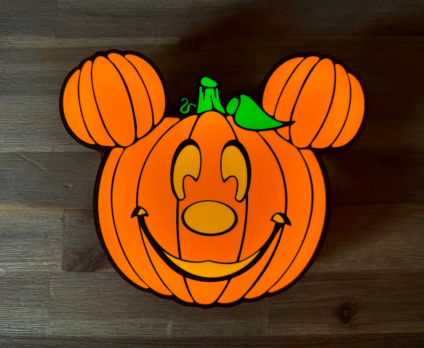 Logo lumineux Citrouille Mickey – Décoration Halloween Disney – Lampe USB