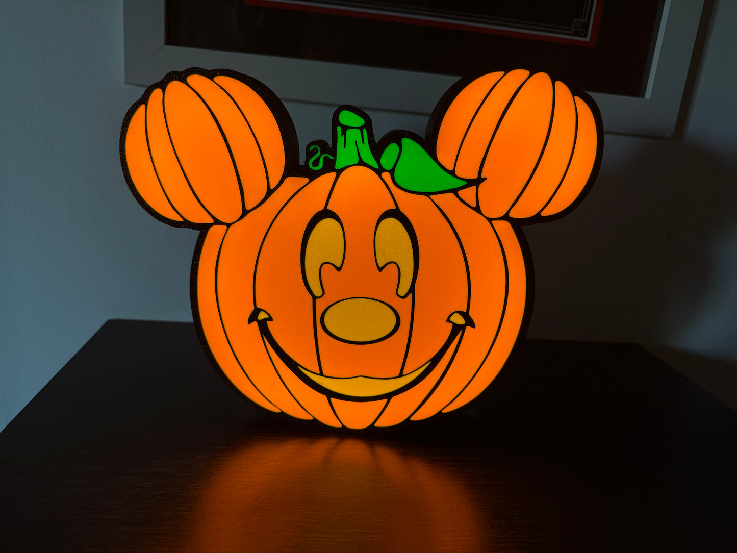Logo lumineux Citrouille Mickey – Décoration Halloween Disney – Lampe USB