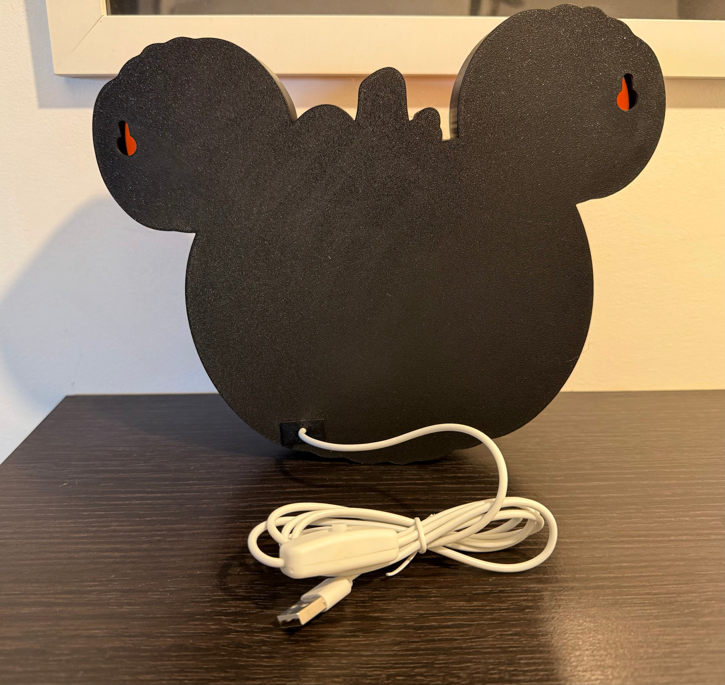Logo lumineux Citrouille Mickey – Décoration Halloween Disney – Lampe USB