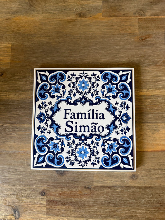 Carreau Azulejo Portugais Personnalisé – 20 x 20 cm