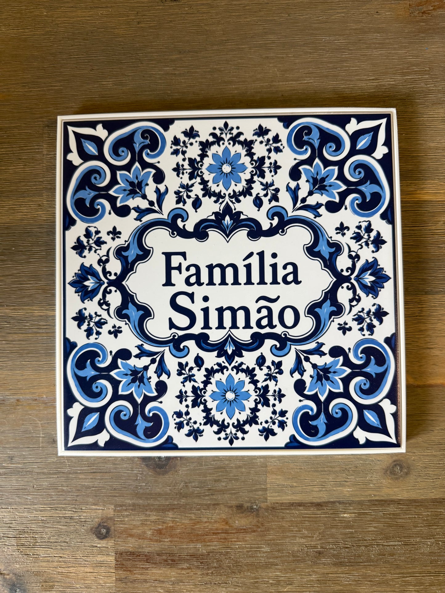 Carreau Azulejo Portugais Personnalisé – 20 x 20 cm