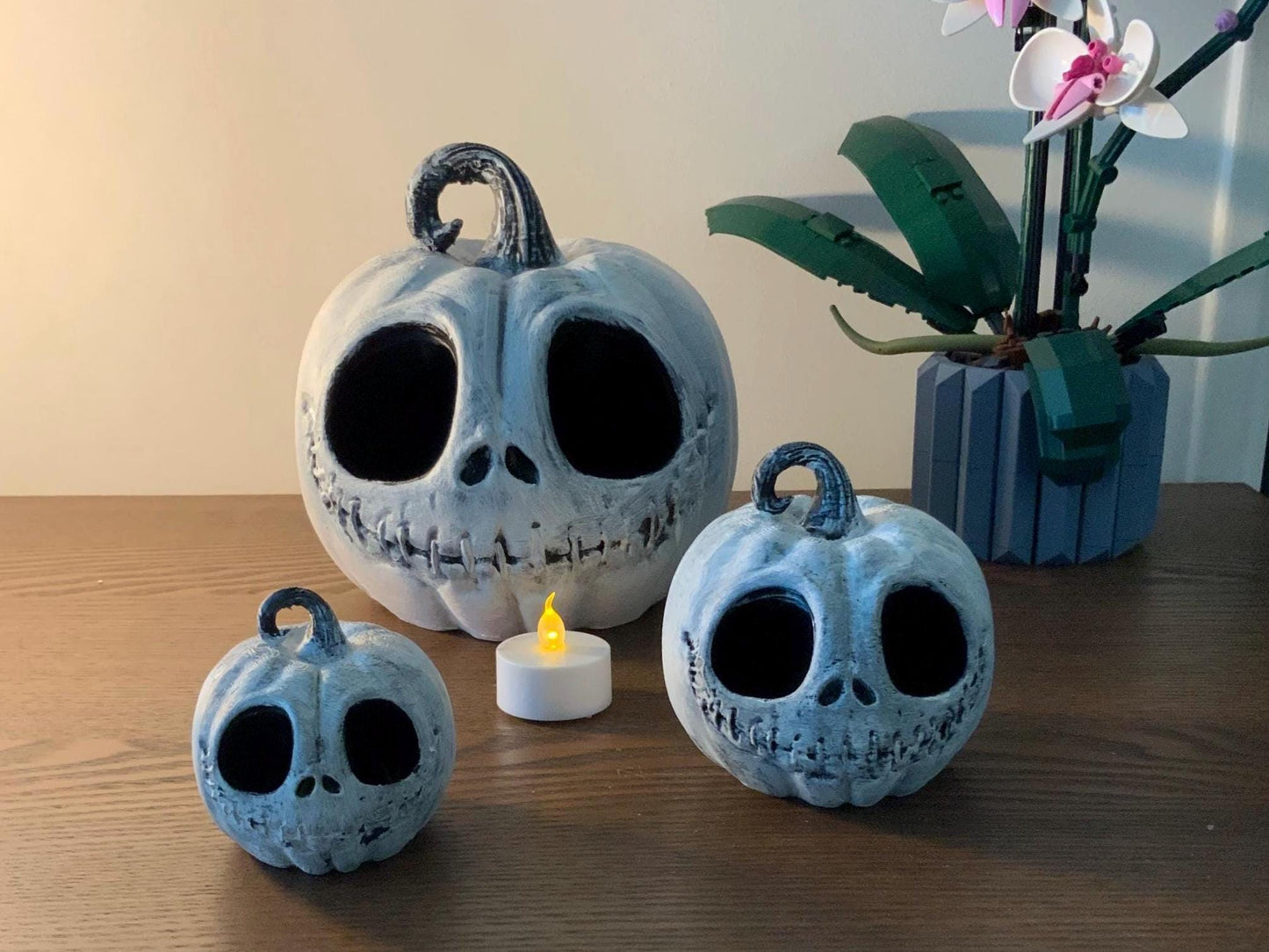 Photophore citrouille Jack Skellington Halloween