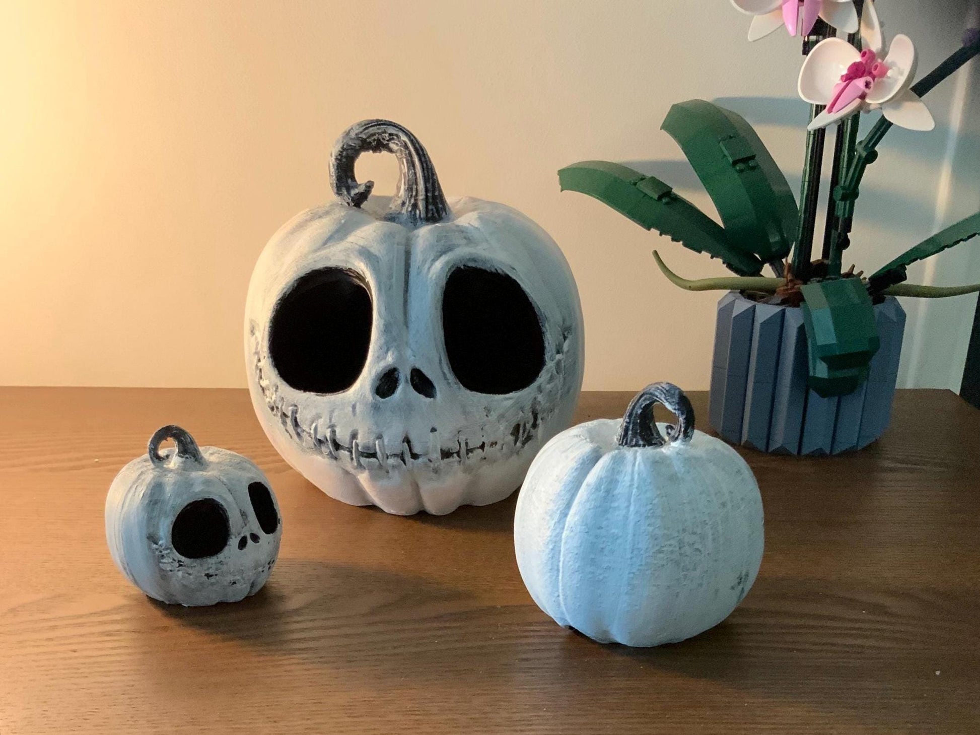 Photophore citrouille Jack Skellington Halloween